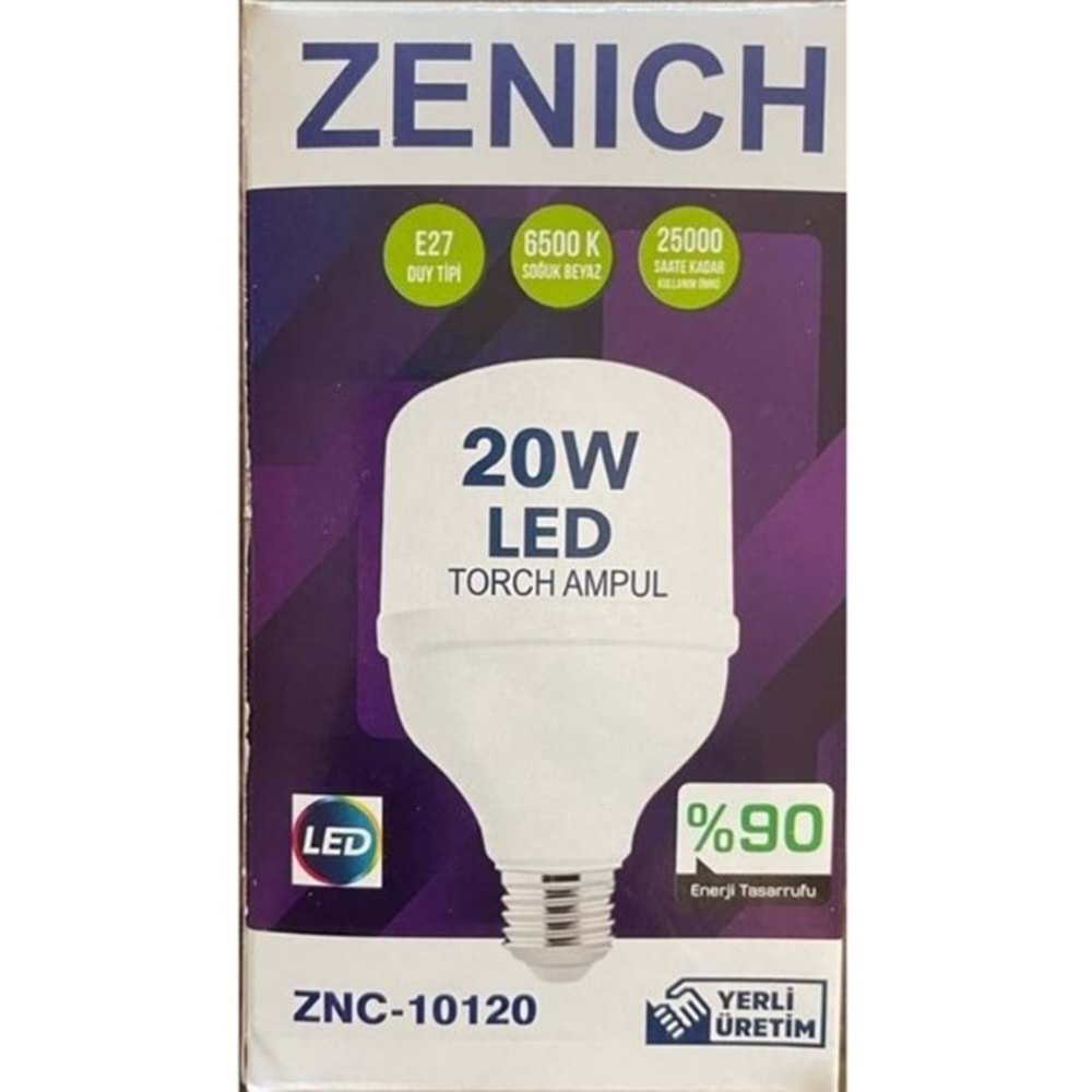 ZENICH 20W LED E27 DUY TORCH AMPUL