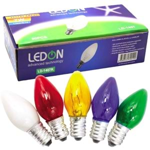 LEDON LD1407R 7W RENKLİ GECE LAMBASI AMPUL BX50