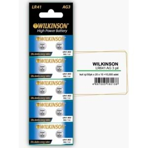 WILKINSON AG3 10LU KARTELA PİL BX20