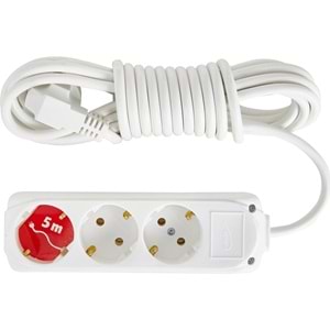 ALMERA UZATMA 3LÜ TOPRAKLI PRİZ 5MT