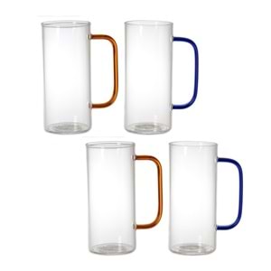DELİ GALSSWARE 4LÜ CAM KUPA BARDAK 380ML