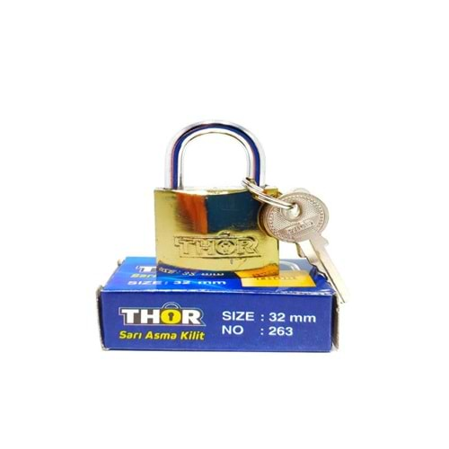 THOR ASMA KİLİT SARI KISA 32MM BX6