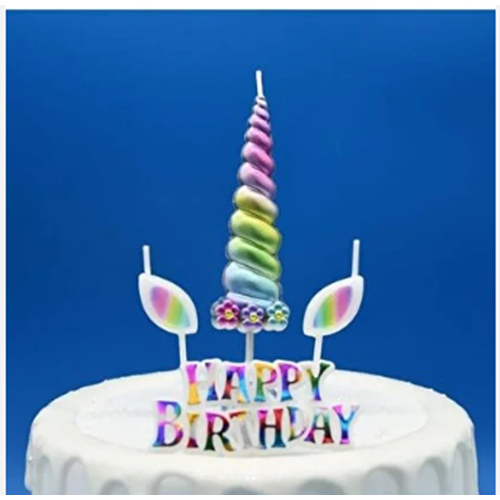 ONTON PARTY UNICORN FİGÜR PASTA MUMU BX12