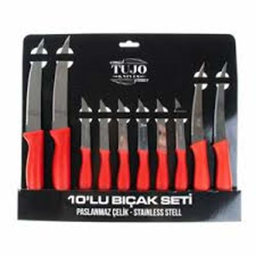 YAKUT 10LU TUJO BIÇAK SETİ