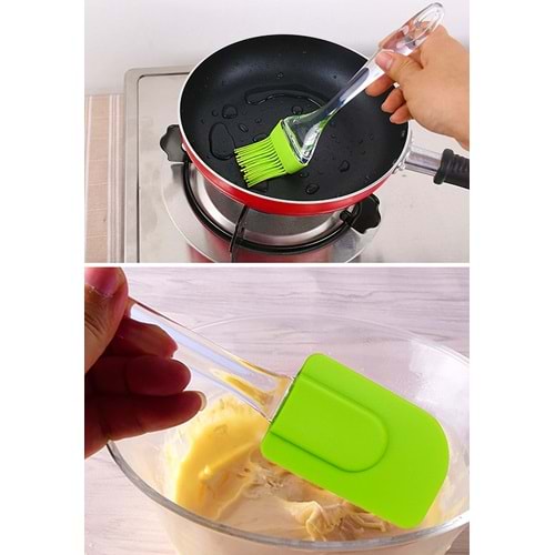 REAL ŞAHİN KÜÇÜK SİLİKON SPATULA VE FIRÇA SETİ