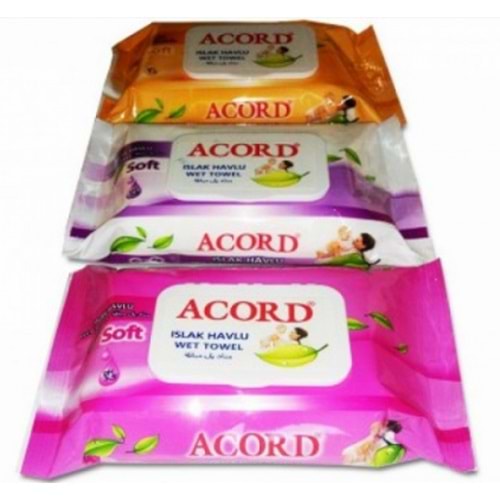 ACORD 611 64LÜ KAPAKLI ISLAK MENDİL KL24