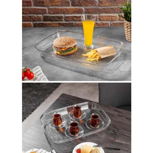 BEEHOME DIAMOND KIRILMAZ DİKDÖRTGEN TEPSİ