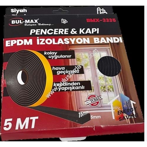BULMAX PENCERE -KAPI İZALASYON BANDI 15MM 5MT