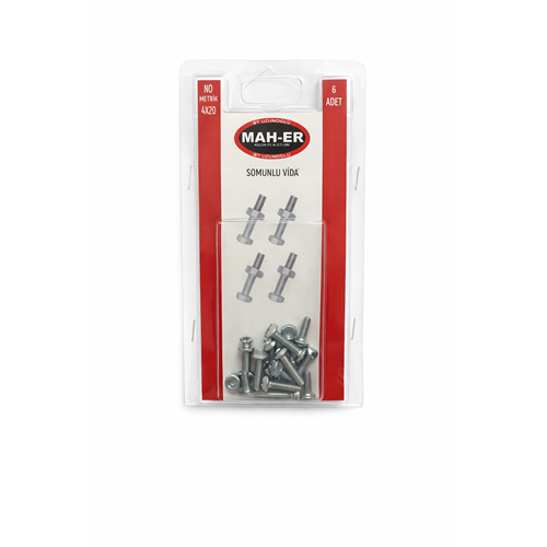 MHR-103 SOMUNLU VİDA 4X20 6AD