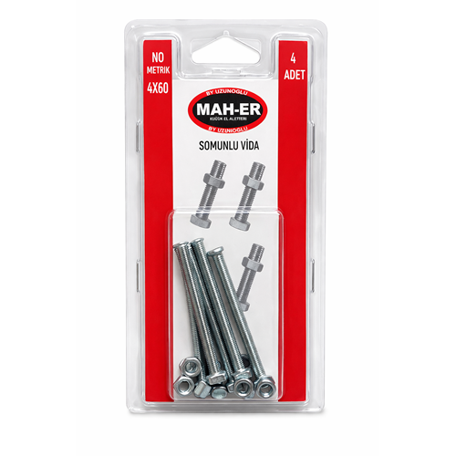 MHR-110 SOMUNLU VİDA 4X60 4AD