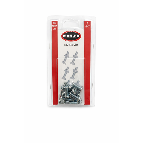 MHR-122 SOMUNLU VİDA 6X15 8AD