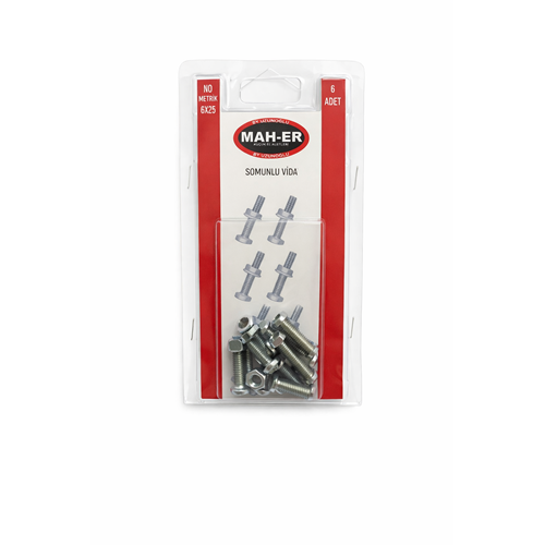 MHR-124 SOMUNLU VİDA 6X25 6AD