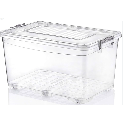 STORAGE YATAY KİLİTLİ HOBİ BOX TEKERLEKLİ SAKLAMA KABI 50LT