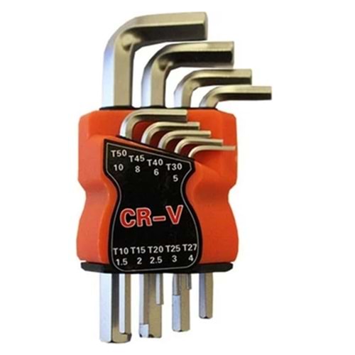 CRV 9 PCS 120MM KISA DÜZ ALLEN SETİ