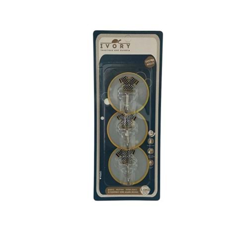 IVORY 3LÜ YAPIŞKANLI AKRİLİK ASKI