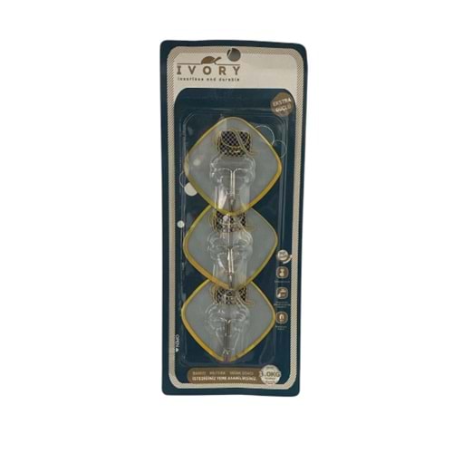IVORY 3LÜ YAPIŞKANLI ASKI