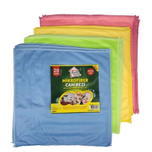 BELLA HOUSE MİCROFİBER 40X40 CAM BEZİ BX20
