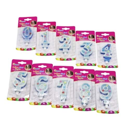 KSMART DOĞUM GÜNÜ MUMU SİMLİ TEK RAKAM BX36