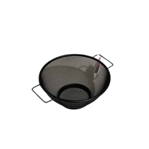 KRD SİYAH METAL YUVARLAK ORTA BOY SÜZGEÇ