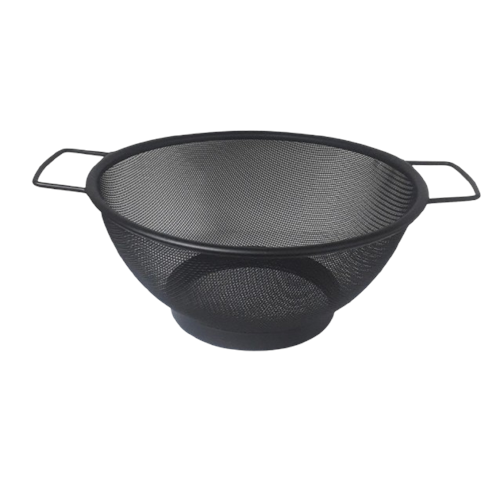 KRD SİYAH METAL YUVARLAK MİNİ BOY SÜZGEÇ