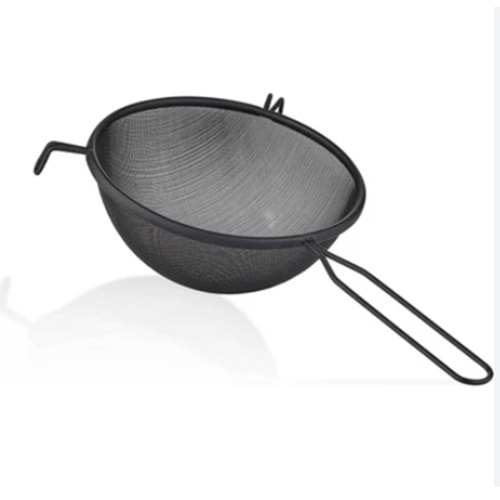 KRD SİYAH METAL SAPLI KÜÇÜK BOY SÜZGEÇ