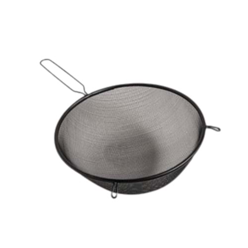 KRD SİYAH METAL SAPLI BÜYÜK BOY SÜZGEÇ