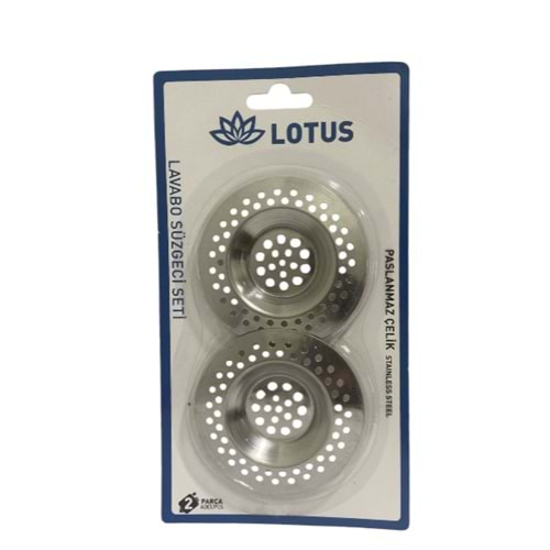 LOTUS 2Lİ METAL LAVABO SÜZGECİ