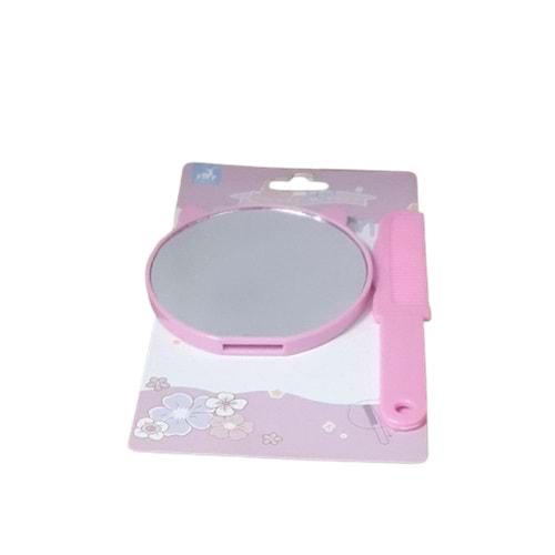 CREAM BLİSTERLİ TARAKLI YUVARLAK AYNA BX12