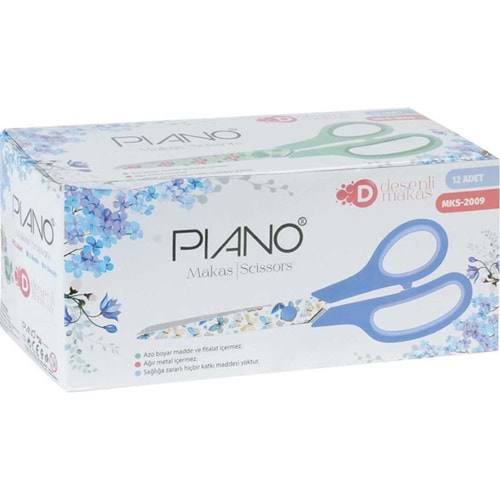 PIANO MKS-2009 DESENLİ OFİS MAKASI BX12