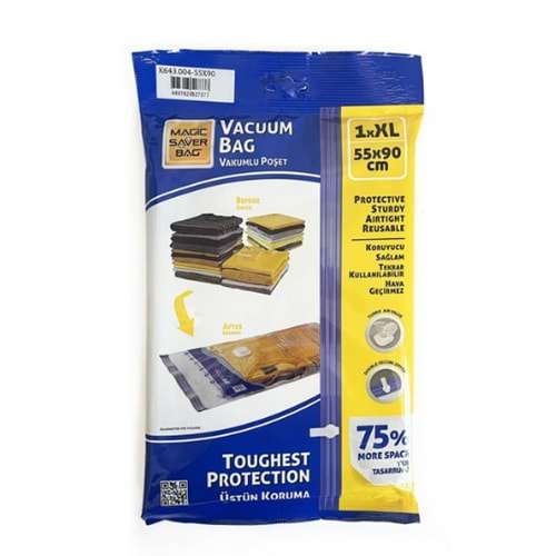MAGICSAVERBAG 002 XL 55X90CM TEKLİ VAKUMLU HURÇ BX16