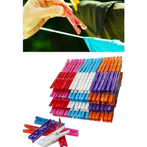 LALE 6LI ÇAMAŞIR MANDALI (144LÜ) BX6