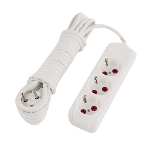 ALMERA UZATMA 3LÜ TOPRAKLI PRİZ 2MT