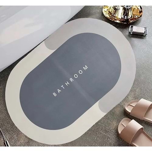 MİLİFE OVAL KAYMAZ BANYO PASPASI