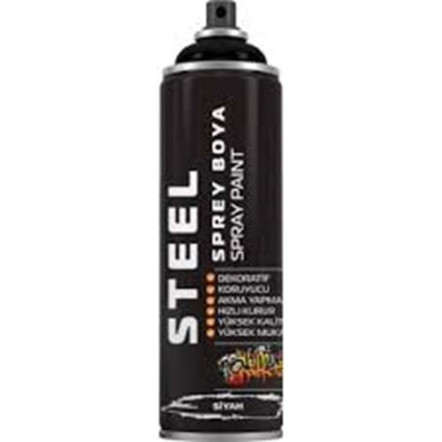 STELL SİYAH SPREY BOYA 200ML BX12