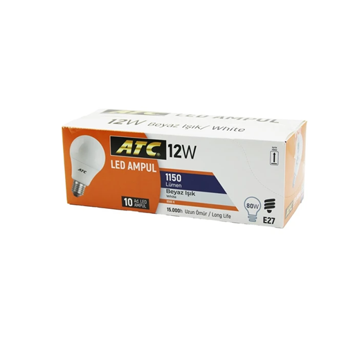ATC 12W LED BEYAZ AMPUL BX10