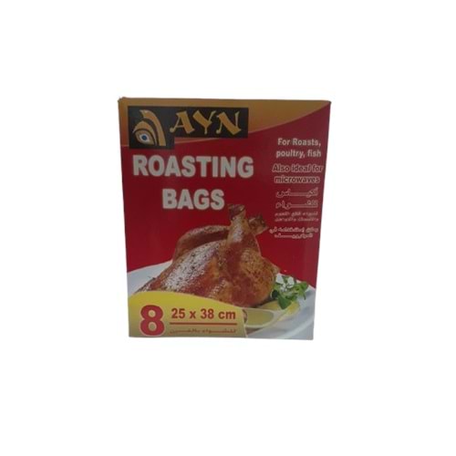 AYN 8Lİ YANMAZ FIRIN TORBASI 25*38 BX24