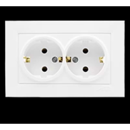 ALMERA BATI 2Lİ TOPRAKLI PRİZ BX10