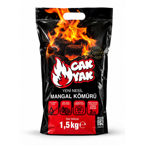ÇAK YAK MANGAL KÖMÜRÜ 1,5KG BX12
