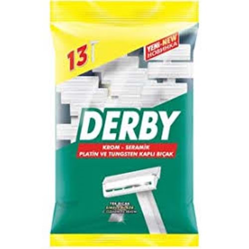 DERBY TEK BIÇAKLI 13T 13LÜ PAKET BX7