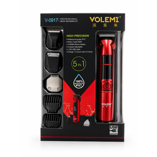 VOLEMİ 5 BAŞLIKLI USB GİRİŞLİ TRAŞ MAKİNESİ