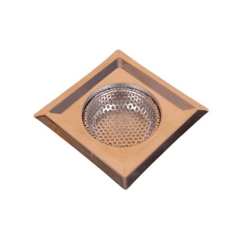 YAKUT PASLANMAZ KARE LAVABO SÜZGEÇİ 7CM BX12