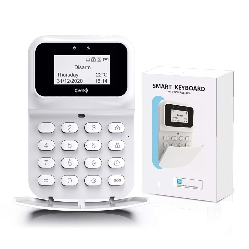 OPAX SZR-77 KABLOSUZ KEYPAD /TUŞ TAKIMI LİTYUM PİLLİ ( OPAX MARKALI ALARM PANELLERİNİ DESTEKLER)