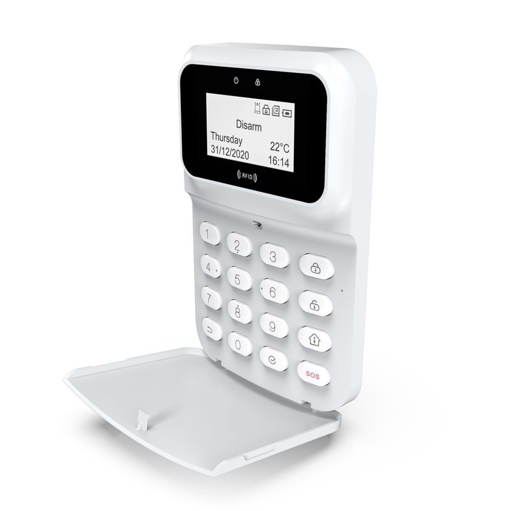 OPAX SZR-1881 KABLOLU LCD EKRANLI RFID DESTEKLİ KEYPAD / TUŞ TAKIMI (2545/2646/2747 Paneller için)