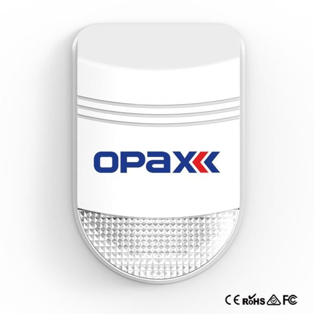 OPAX BGR-09 KABLOSUZ HARİCİ SİREN /MESAFE ARTIRICI /REPEATER ADAPTÖR DAHİL