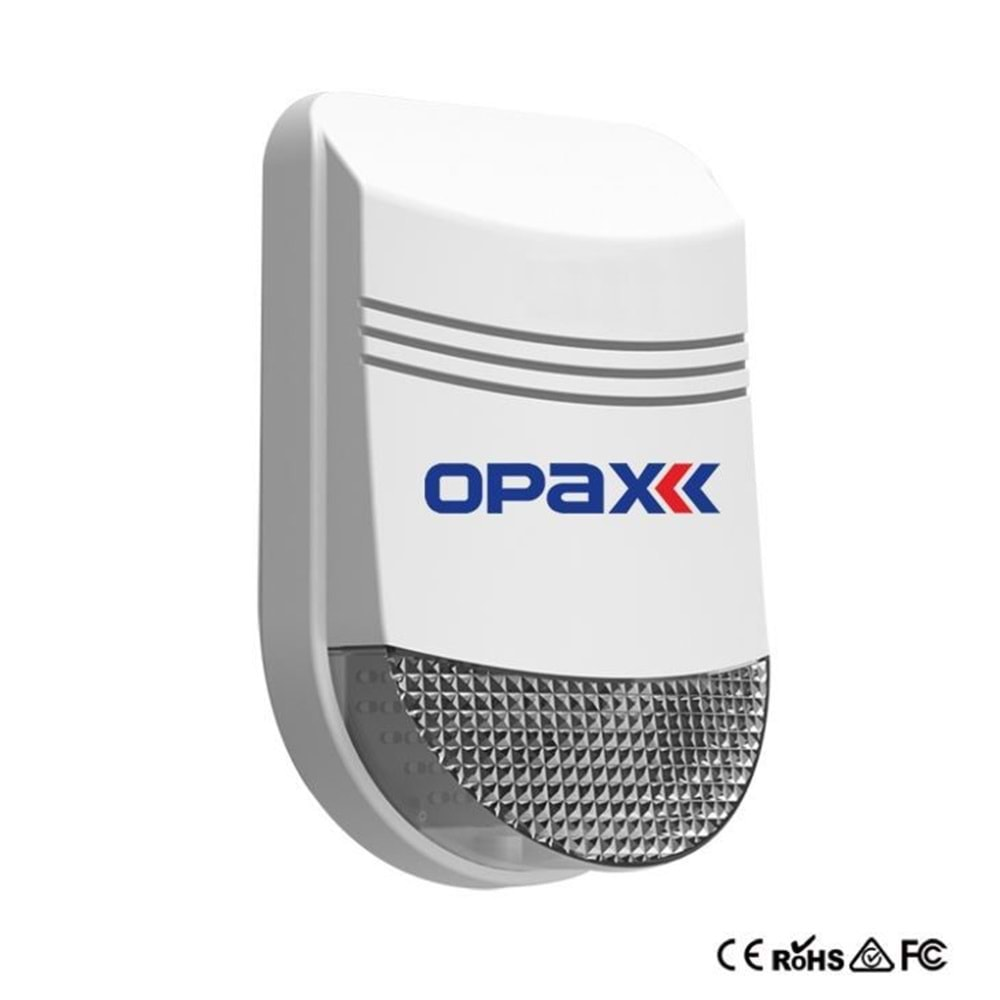 OPAX BGR-09 KABLOSUZ HARİCİ SİREN /MESAFE ARTIRICI /REPEATER ADAPTÖR DAHİL