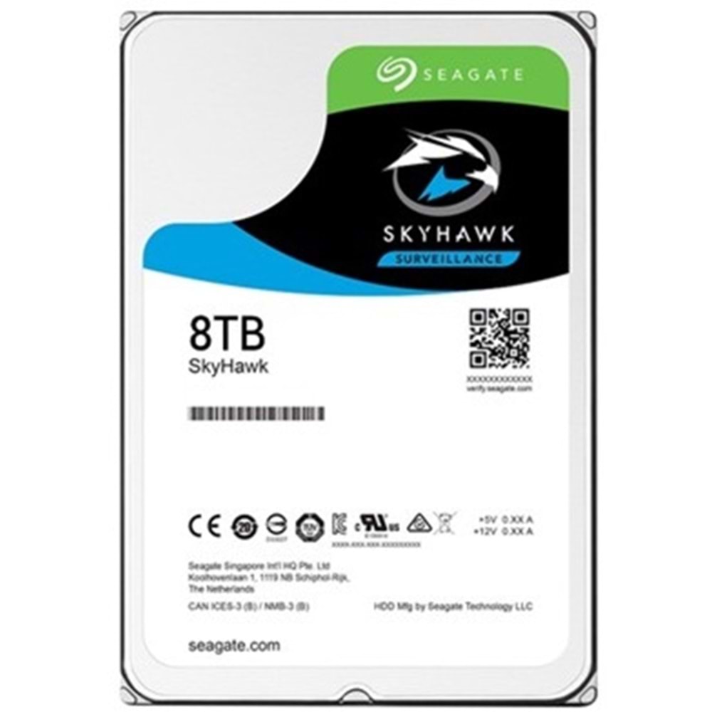 8 TB SEAGATE SKYHAWK 7/24 HARDDİSK
