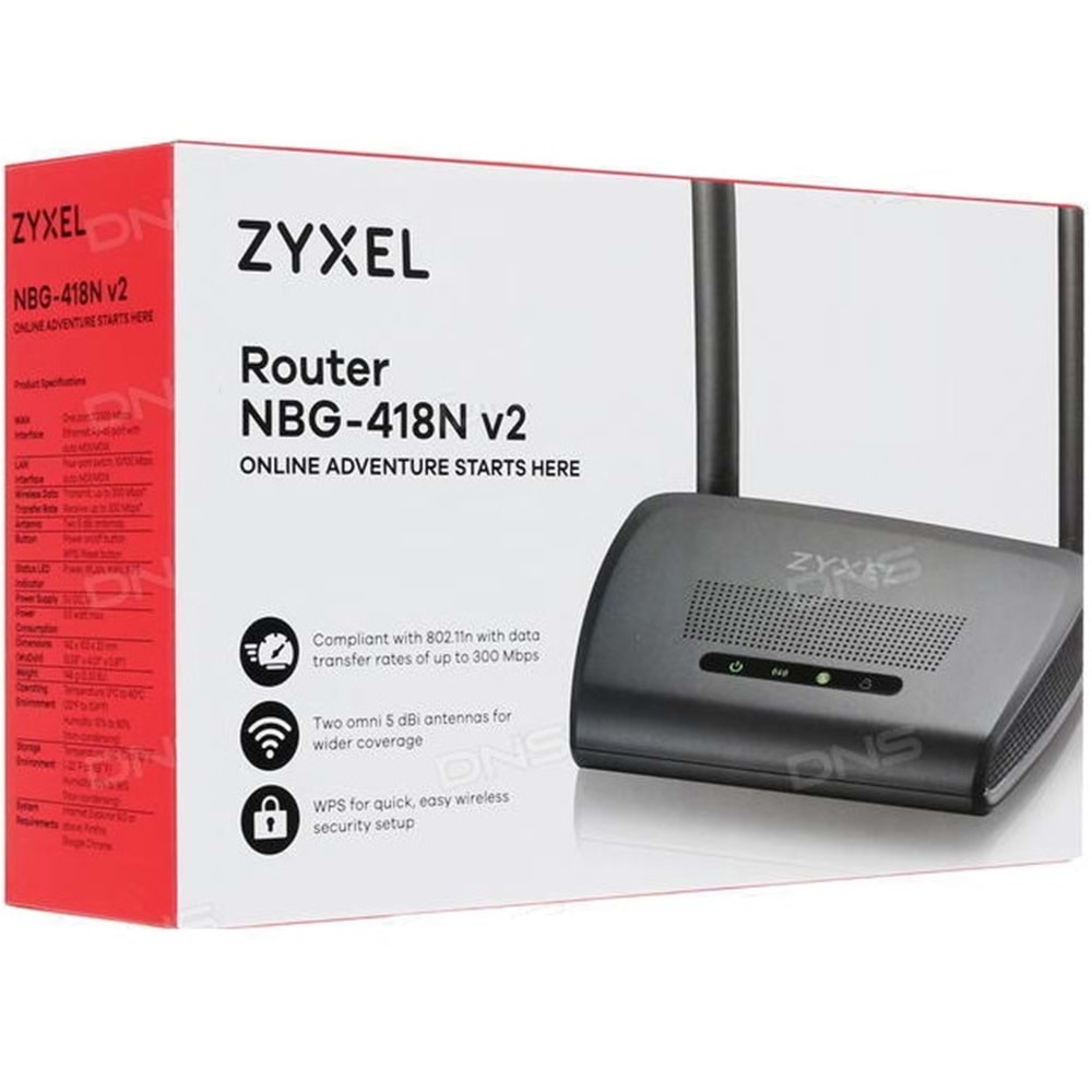 ZYXEL NBG-418N V2 300 MBPS ACCESS POİNT-ROUTER