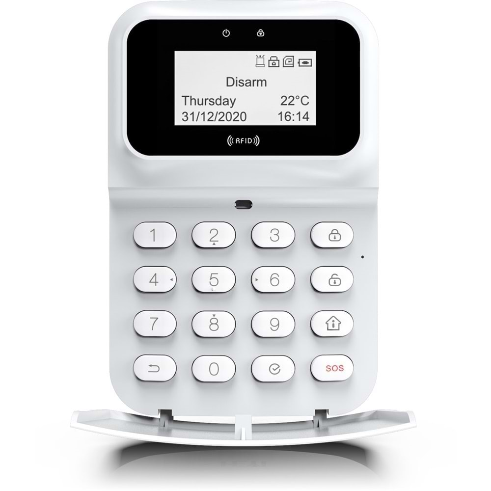 OPAX-2747 GPRS/LAN KABLOLU & KABLOSUZ KEYPADLİ ALARM PANELİ (1 YIL AHM ÜCRETSİZ)