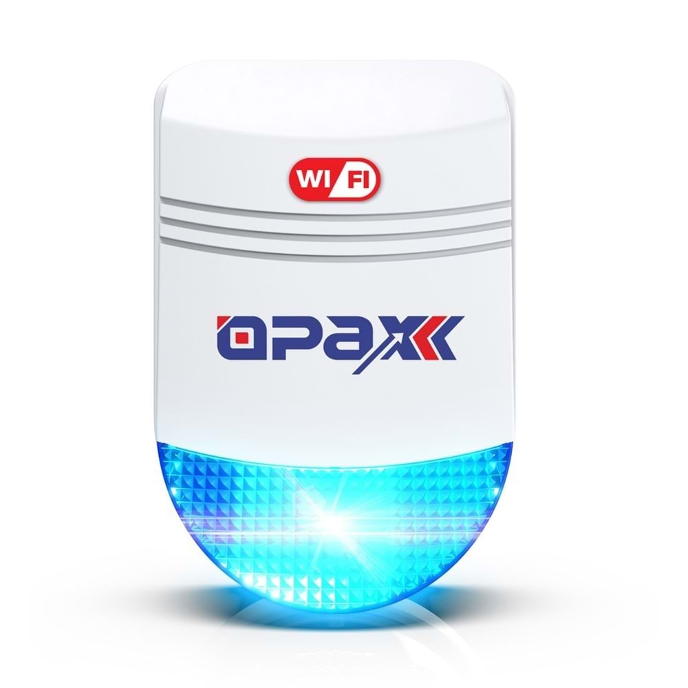 OPAX BGR-12 WIFI KABLOSUZ SİREN ALARM SİSTEMİ MOBİL UYGULAMALI (1 YIL AHM ÜCRETSİZ)