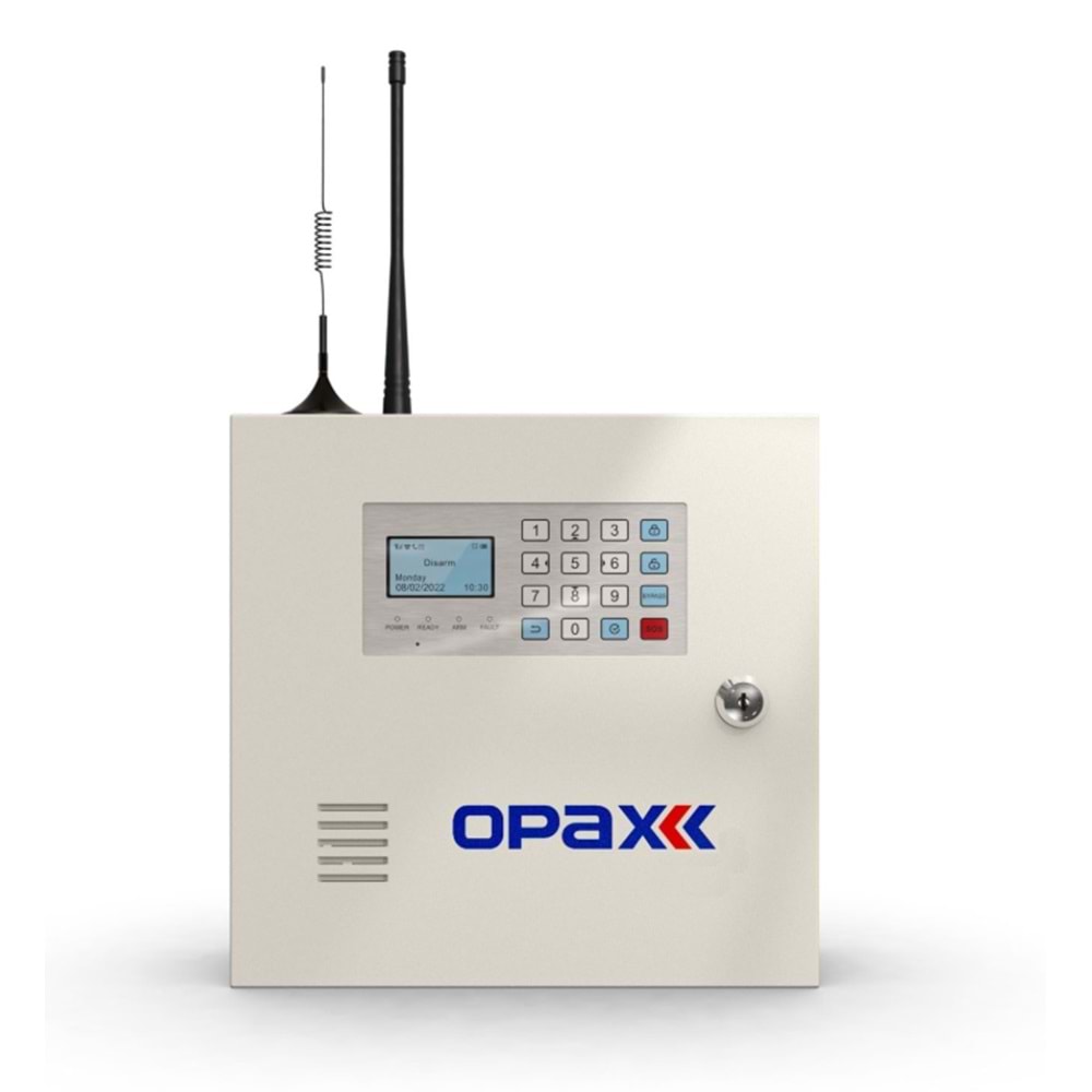 OPAX-2545LAN PSTN & LAN NETWORK KABLOLU & KABLOSUZ ALARM PANELİ
